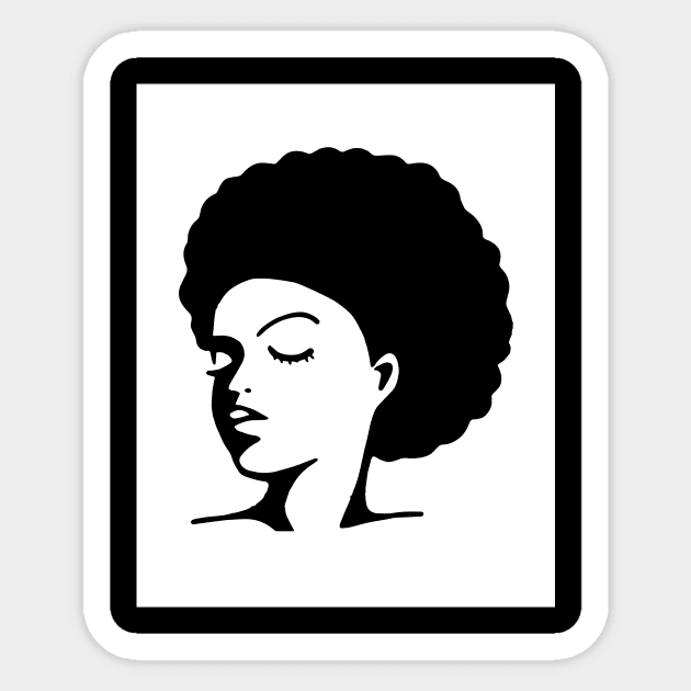 Afro Girl Sticker by 4thesoul